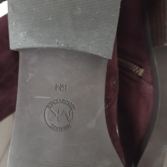 Michael Kors Women's Burgundy Suede Boots Size 6 - Picture 12 of 16